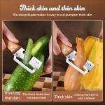 ANMIOU Vegetable Peeler with Wooden Handle and Opener