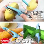 GANNK 3-in-1 Vegetable and Fruit Peelers