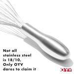 OYV 8" Stainless Steel Whisk with Ergonomic Handle