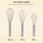 Stainless Steel Whisk Set - 3 Pack