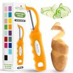 Spring Chef Swivel Vegetable Peeler with Soft Grip