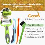 GANNK 3-in-1 Vegetable and Fruit Peelers