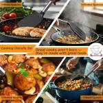 Silicone Cooking Utensils Set with Stainless Steel Handles