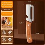 Premium Vegetable Peeler with Wooden Handle & Opener