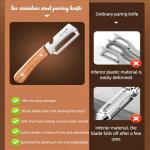 ANMIOU Vegetable Peeler with Wooden Handle and Opener