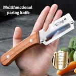 ANMIOU Vegetable Peeler with Wooden Handle and Opener