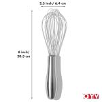 OYV 8" Stainless Steel Whisk with Ergonomic Handle