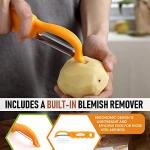 Spring Chef Swivel Vegetable Peeler with Soft Grip