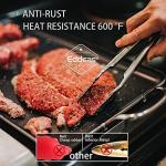 Heat Resistant Stainless Steel Cooking Tongs Set of 3