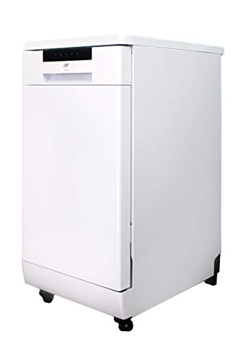 18″ Portable Dishwasher with 6 Wash Programs – White