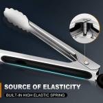 Heat Resistant Stainless Steel Cooking Tongs Set of 3