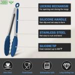 High Heat-Resistant Stainless Steel Kitchen Tongs Set