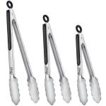 Hotec Stainless Steel Kitchen Tongs Set of 3