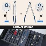 High Heat-Resistant Stainless Steel Kitchen Tongs Set