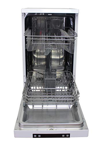 18″ Portable Dishwasher with 6 Wash Programs – White