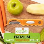 Spring Chef Swivel Vegetable Peeler with Soft Grip