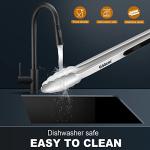 Heat Resistant Stainless Steel Cooking Tongs Set of 3