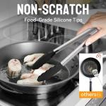 HOTEC Stainless Steel Kitchen Tongs Set - 2 Sizes