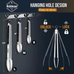 Heat Resistant Stainless Steel Cooking Tongs Set of 3