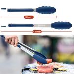 High Heat-Resistant Stainless Steel Kitchen Tongs Set