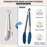 High Heat-Resistant Stainless Steel Kitchen Tongs Set