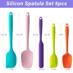 5-Piece Silicone Spatula Set for Cooking & Baking