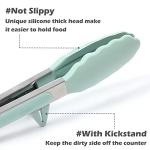 9 Inch Silicone Kitchen Tongs - Set of 3