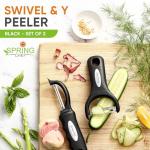 Spring Chef Soft Grip Vegetable Peeler Set