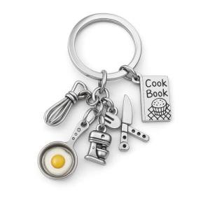 Chef Keychain Set with Cooking Tools Charms