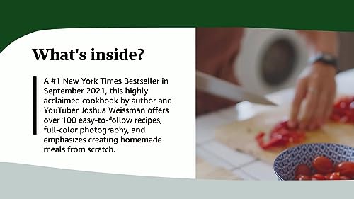 Joshua Weissman Cookbook: Unapologetic #1 Bestseller