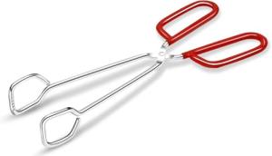 10-Inch Stainless Steel Kitchen Tongs with Red Grip