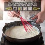 HOTEC 4-Piece Silicone Whisk Set for Cooking