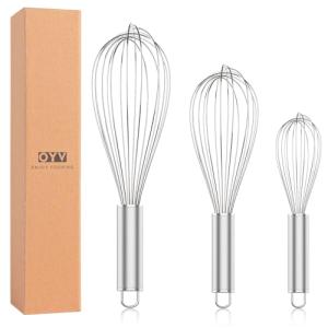 Stainless Steel Whisk Set for Kitchen Tasks