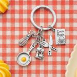 Chef Keychain Set with Cooking Tools Charms