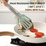 9 Inch Silicone Kitchen Tongs - Set of 3