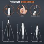 Hotec Stainless Steel Kitchen Tongs Set of 3