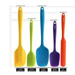 Silicone Spatula Set - 5 Pieces, BPA-Free