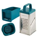 Rachael Ray Teal Stainless Steel Box Grater