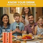 Cute Cartoon Can Protectors with Easy Tab Openers