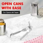 Chef Craft Can Opener with Tapper, 6.5 Inches