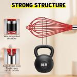 HOTEC 4-Piece Silicone Whisk Set for Cooking