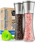 Premium Stainless Steel Salt and Pepper Grinder Set
