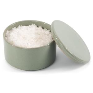 KIBAGA Ceramic Salt Cellar with Lid - Stylish Storage