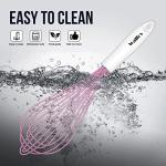 Walfos Silicone Whisks - 3 Pack, Pink
