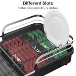 Expandable Stainless Steel Dish Drying Rack Set