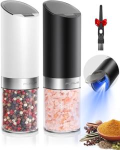 FORLIM Electric Salt and Pepper Grinder Set