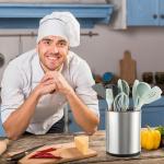 Extra Large 360° Rotating Kitchen Utensil Holder