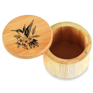 Vintage Wooden Jewelry Box with Salt Cave Design