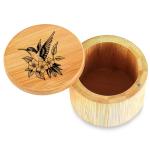 Vintage Wooden Jewelry Box with Salt Cave Design