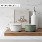 KIBAGA Ceramic Salt Cellar with Lid - Stylish Storage